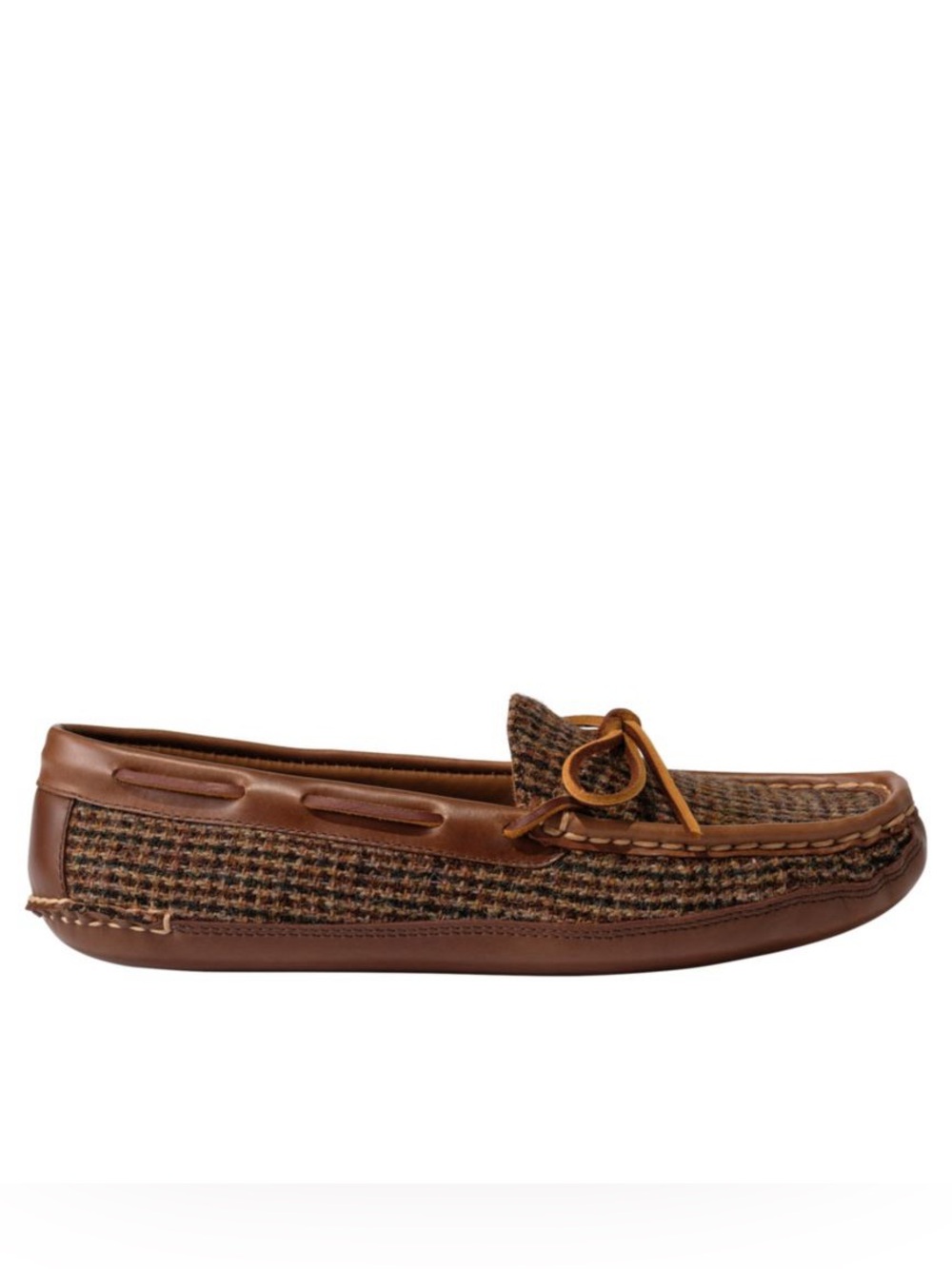 Men's Double Sole Slippers, Harris Tweed